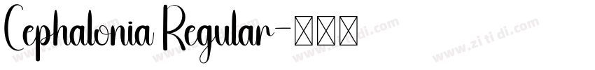 Cephalonia Regular字体转换